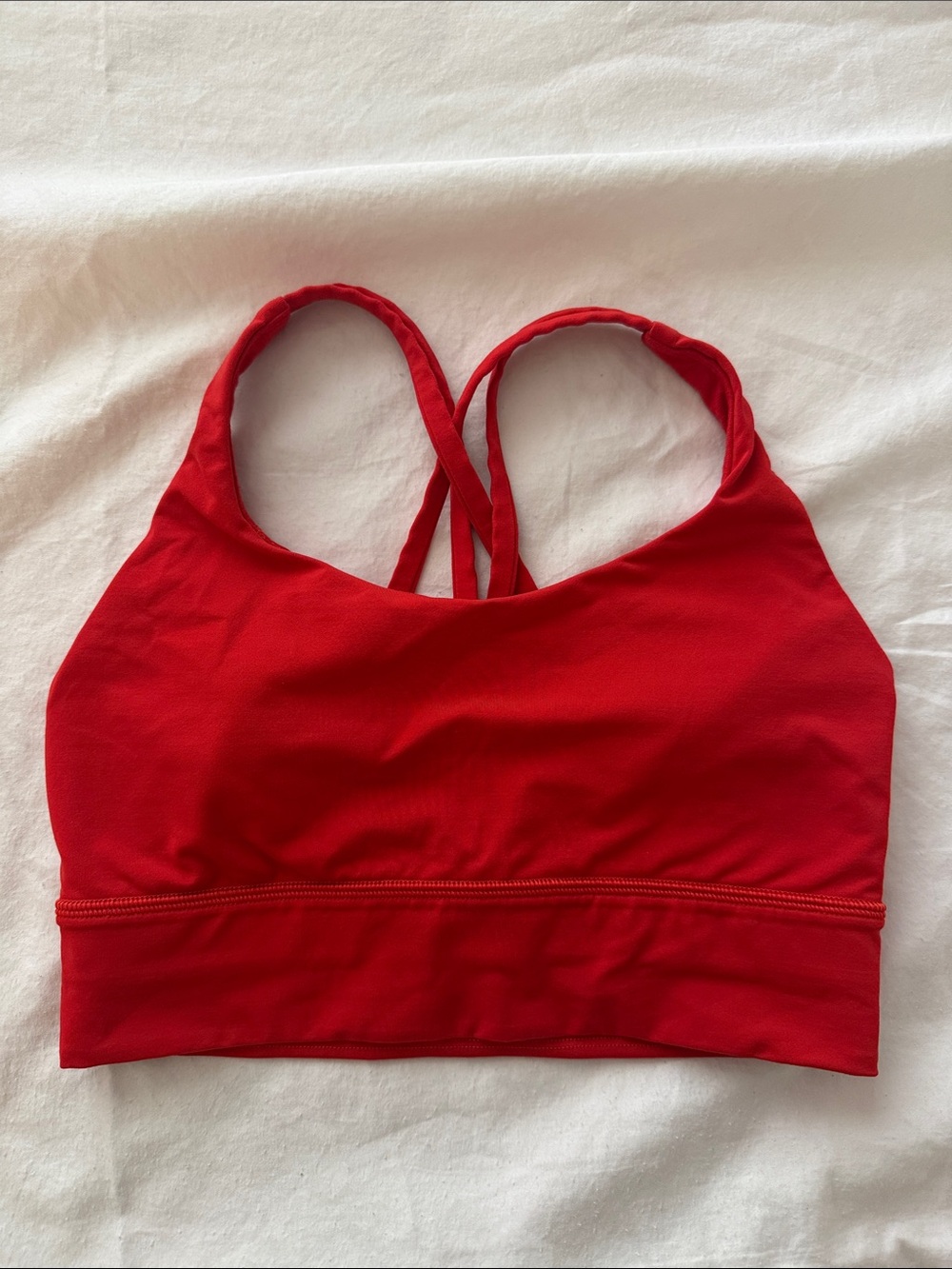 lululemon athletica Red Cross-Back Sports Bra